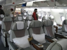 Paluba Airbusu A 330-200 spol. Emirates (Business třída)