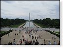 Pohled od Lincolnova památníku na Washingtonův monument