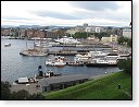 Výhled na přístav z hradu Akershus