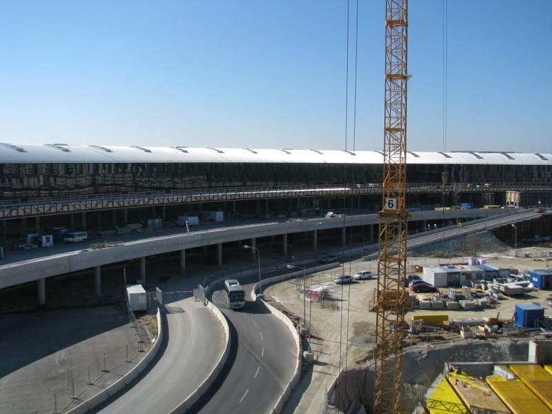 Vídeňské letiště - pohled na halu